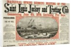 Saint Louis Jockey and Trotting Club race announcement by Anonymous