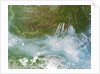 Satellite view of fires burning in Siberia by Anonymous