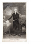Portrait of Thomas Jefferson holding Declaration of Independence by Anonymous