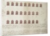 British penny revenue stamps for American colonies by Anonymous