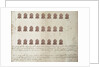 British penny revenue stamps for American colonies by Anonymous