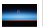 Crescent moon photographed from orbit aboard the International Space Station by Anonymous