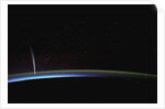 Comet Lovejoy photographed from orbit aboard the International Space Station by Anonymous