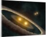 Artist's conception of quadruple star system by Anonymous