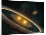 Artist's conception of quadruple star system by Anonymous