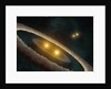 Artist's conception of quadruple star system by Anonymous
