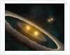 Artist's conception of quadruple star system by Anonymous