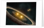 Artist's conception of quadruple star system by Anonymous