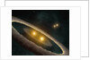 Artist's conception of quadruple star system by Anonymous