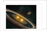 Artist's conception of quadruple star system by Anonymous