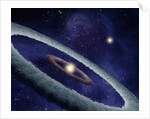 Artist's Conception of the Birth of an Earth-like Planet by Anonymous
