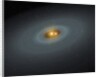 Artist's conception of a tight pair of stars and a surrounding disk of dust by Anonymous