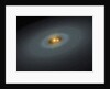 Artist's conception of a tight pair of stars and a surrounding disk of dust by Anonymous