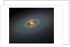 Artist's conception of a tight pair of stars and a surrounding disk of dust by Anonymous