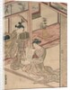 Courtesan and Kamuro in a parlour by Kitao Shigemasa