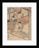 Courtesan and Kamuro in a parlour by Kitao Shigemasa