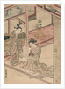 Courtesan and Kamuro in a parlour by Kitao Shigemasa