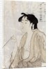 Woman Smoking a Pipe by Kitagawa Utamaro