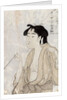 Woman Smoking a Pipe by Kitagawa Utamaro