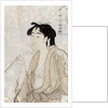Woman Smoking a Pipe by Kitagawa Utamaro