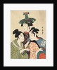 Three young men or women by Kitagawa Utamaro