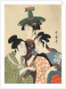 Three young men or women by Kitagawa Utamaro