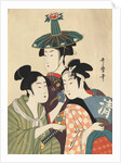 Three young men or women by Kitagawa Utamaro