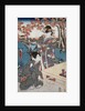 Court ladies gathering maple leaves by Utagawa Toyokuni