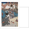 Court ladies gathering maple leaves by Utagawa Toyokuni