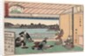 Drinking party at restaurant Kawachiro by Ando Hiroshige