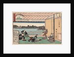 Drinking party at restaurant Kawachiro by Ando Hiroshige