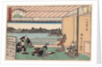 Drinking party at restaurant Kawachiro by Ando Hiroshige