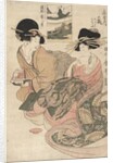The courtesan Tsukasa of ÅŒgiya by Kitagawa Utamaro