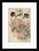 The courtesan Tsukasa of ÅŒgiya by Kitagawa Utamaro