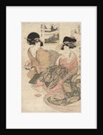 The courtesan Tsukasa of ÅŒgiya by Kitagawa Utamaro