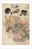 The courtesan Tsukasa of ÅŒgiya by Kitagawa Utamaro
