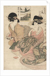 The courtesan Tsukasa of ÅŒgiya by Kitagawa Utamaro