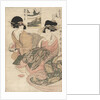 The courtesan Tsukasa of ÅŒgiya by Kitagawa Utamaro