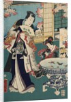 Flower performance by Toyohara Kunichika