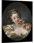 Girl with Roses by Workshop of François Boucher