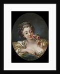 Girl with Roses by Workshop of François Boucher