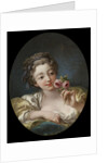 Girl with Roses by Workshop of François Boucher