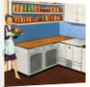 Housewife Walks into Her Large Kitchen Pantry. by Anonymous
