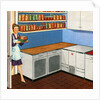 Housewife Walks into Her Large Kitchen Pantry. by Anonymous