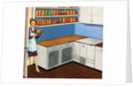 Housewife Walks into Her Large Kitchen Pantry. by Anonymous
