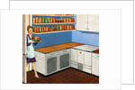 Housewife Walks into Her Large Kitchen Pantry. by Anonymous