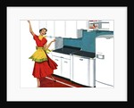 Happy Housewife Dancing in the Kitchen of a 1940s Home. by Anonymous