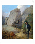 Austrian Hunters Lying in Wait in the Purgstall Mountains by Rudolf Swoboda the Younger