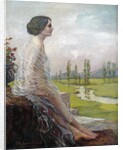 Female Nude in a Landscape by M. Kraft de la Saulx