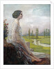 Female Nude in a Landscape by M. Kraft de la Saulx